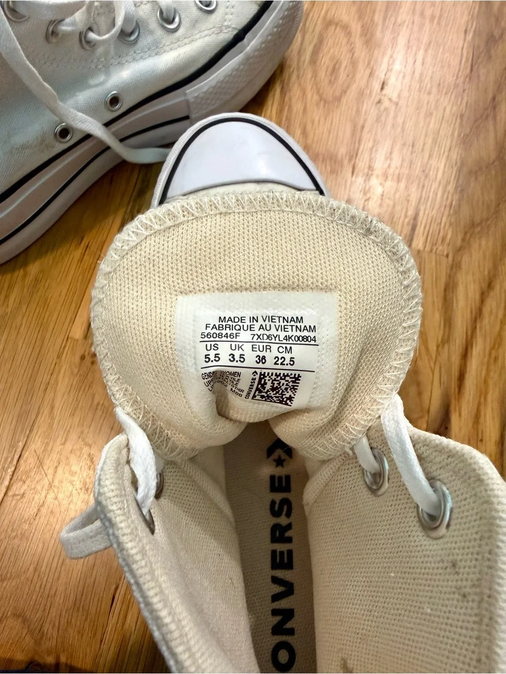 Converse Chuck Taylor All Star Lift Platform High Top White Women’s 5.5